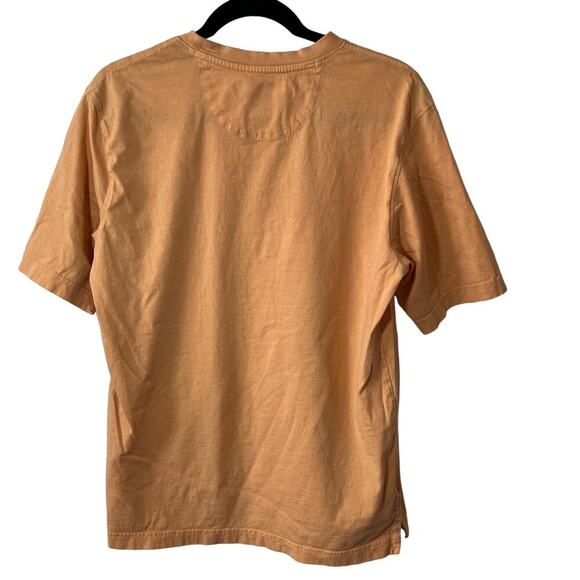 GREG NORMAN Men's Shark Chest Pocket Peach Soft Cotton Short Sleeve T-Shirt Sz M - Picture 4 of 6